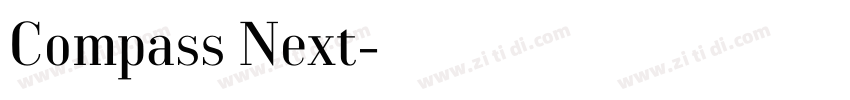 Compass Next字体转换